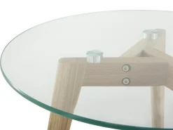 Sæt med 2 sofaborde MISSOURI Glas Transparent