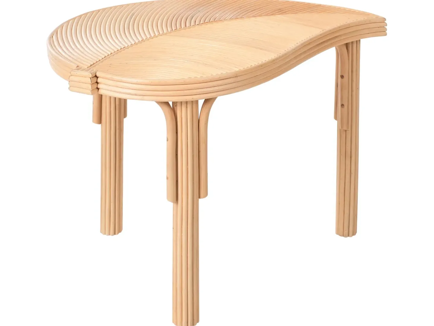 Sæt med 2 sofaborde PARALIA Rattan Naturlig