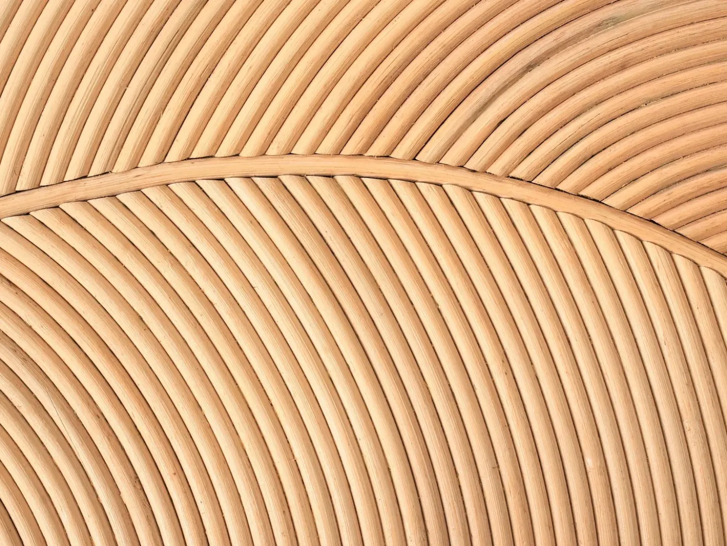 Sæt med 3 sofaborde PARALIA Rattan Naturlig