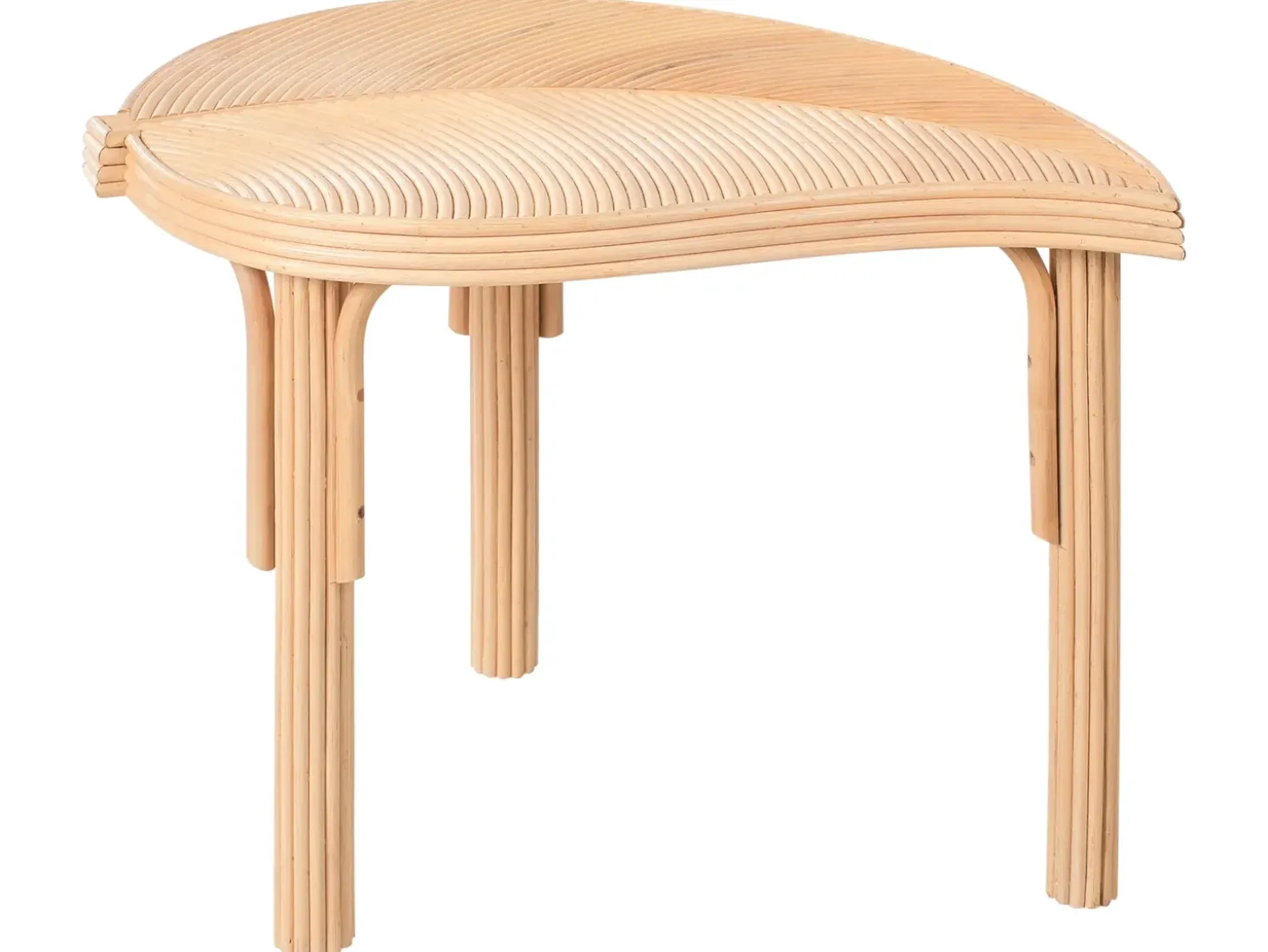 Sæt med 3 sofaborde PARALIA Rattan Naturlig
