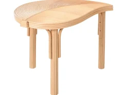 Sæt med 3 sofaborde PARALIA Rattan Naturlig
