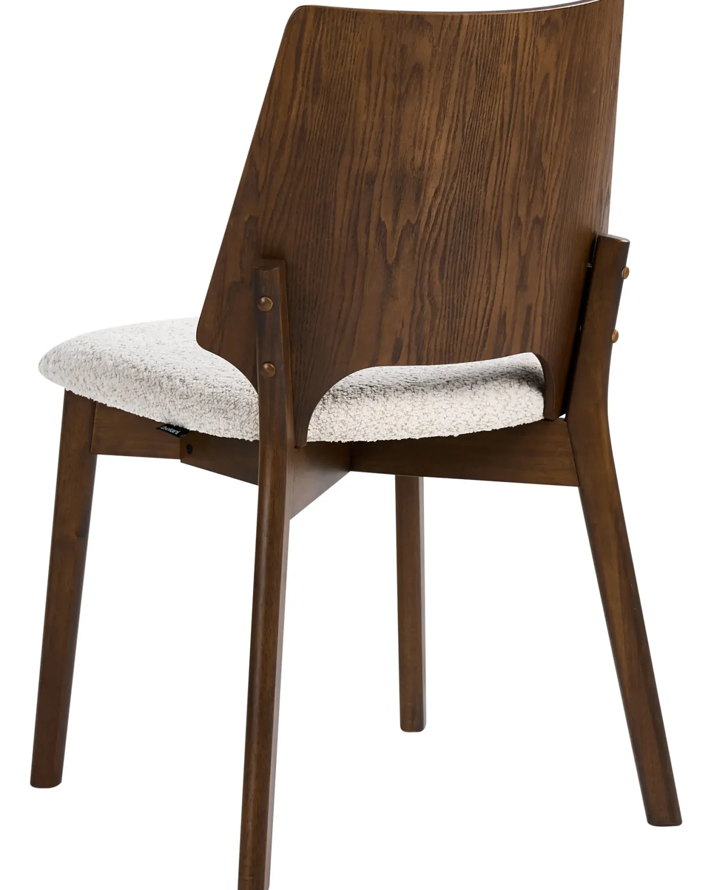 Sæt med 2 spisebordsstole ABEE Brun/lys beige