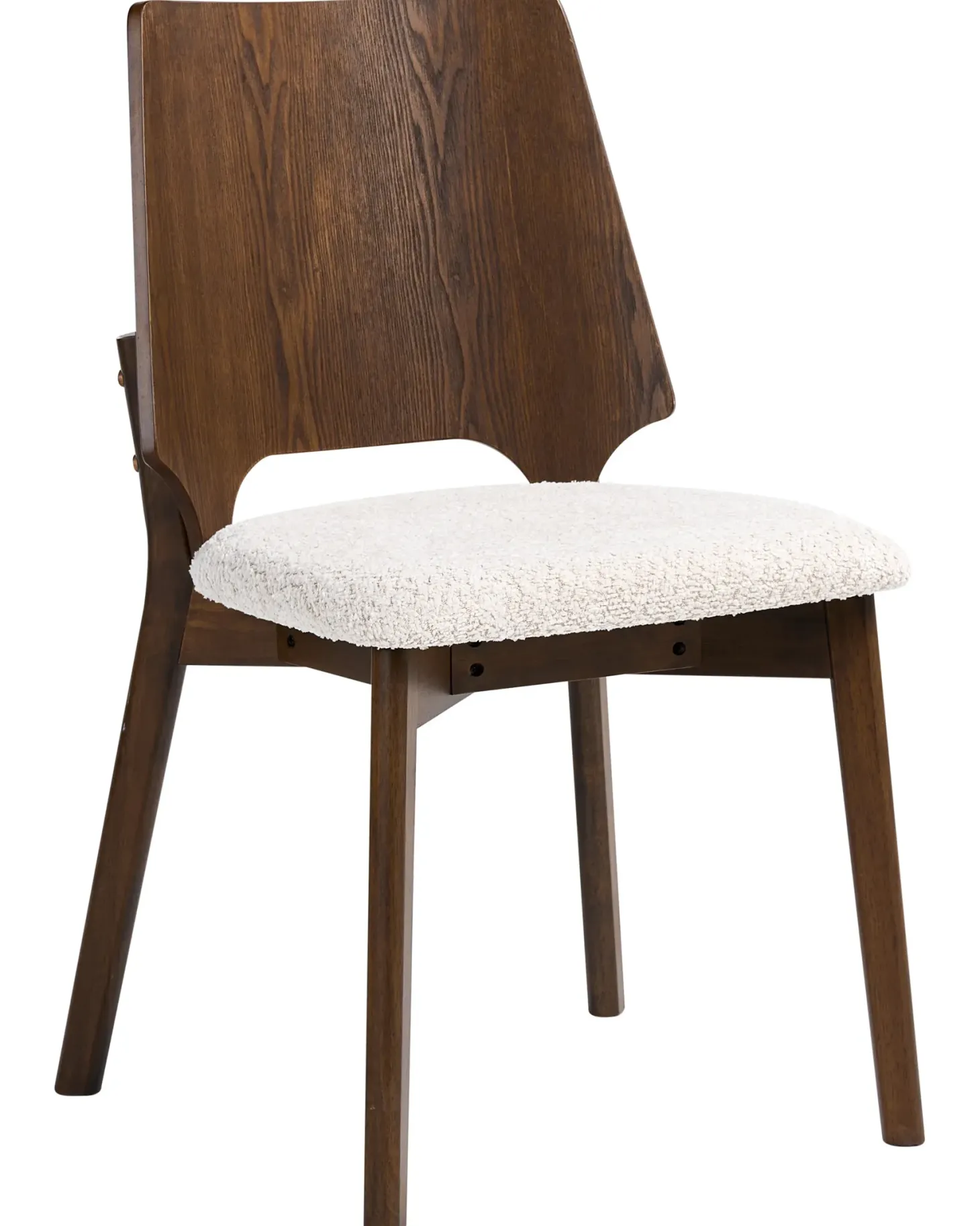 Sæt med 2 spisebordsstole ABEE Brun/lys beige