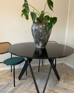 Sæt med 2 spisebordsstole ADAVER Metal Sort