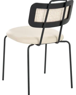 Sæt med 2 spisebordsstole ADELANTO Metal Lys Beige