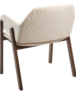 Sæt med 2 spisebordsstole ALBION Boucle Lys Beige