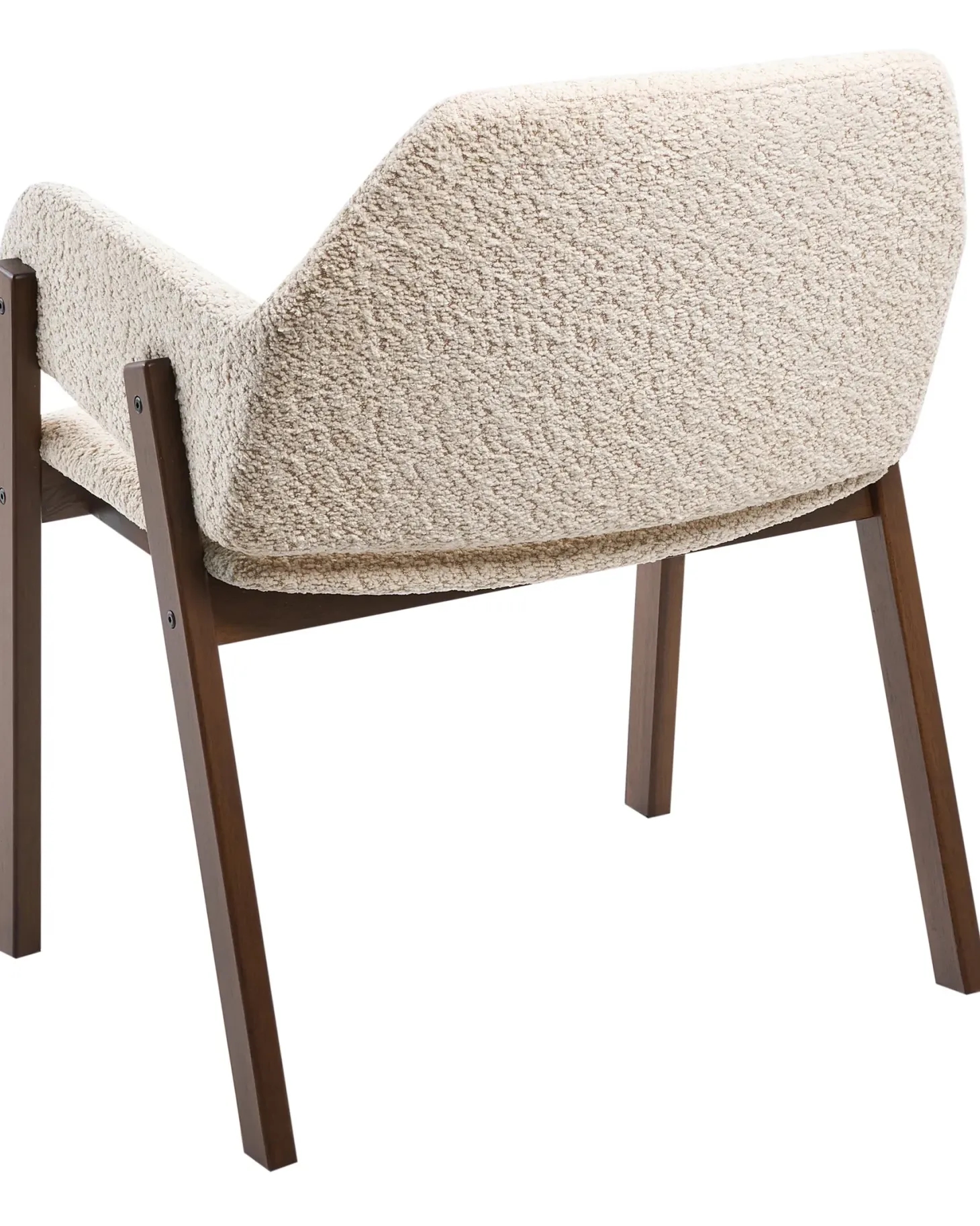 Sæt med 2 spisebordsstole ALBION Boucle Lys Beige