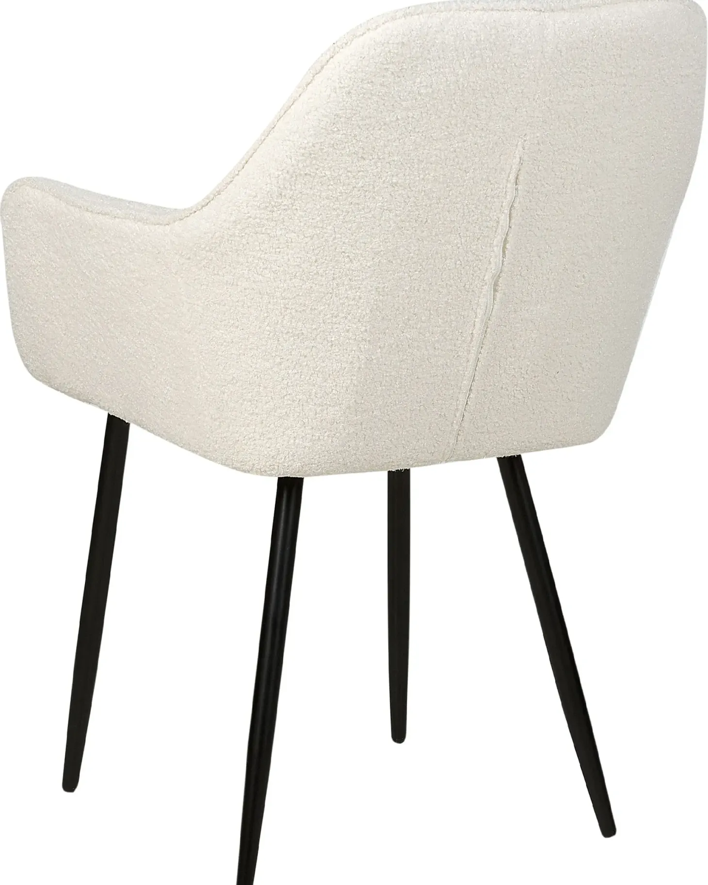 Sæt med 2 spisebordsstole ALDEN II Boucle Hvid