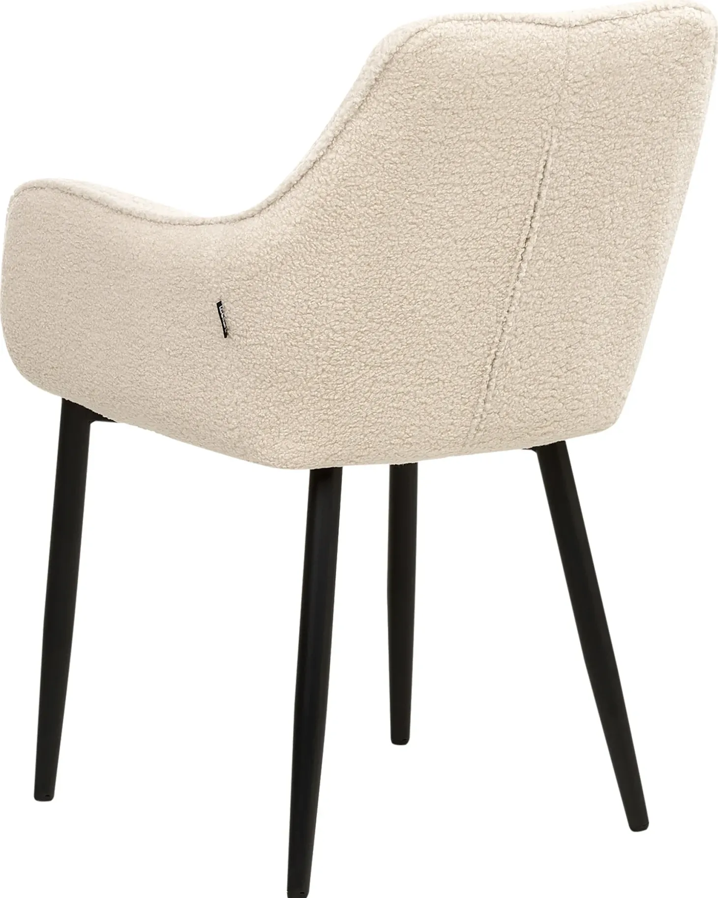 Sæt med 2 spisebordsstole ALDEN Boucle Lys Beige