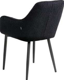 Sæt med 2 spisebordsstole ALDEN Boucle Sort