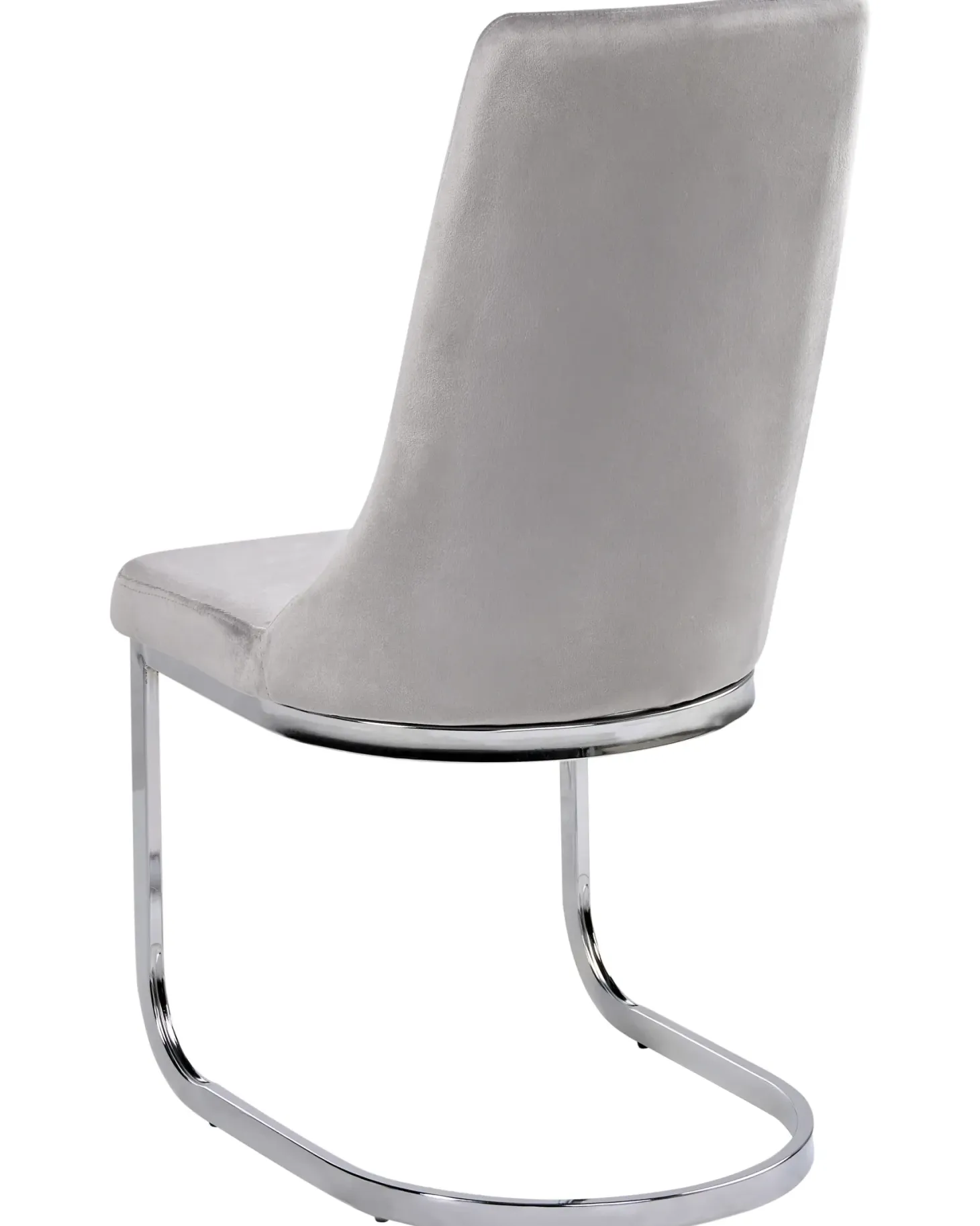 Sæt med 2 spisebordsstole ALTOONA Velour Grå