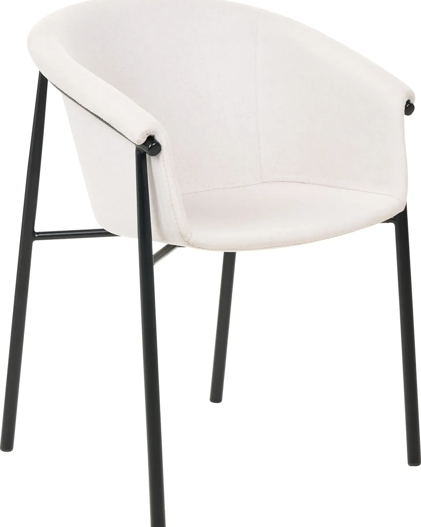 Sæt med 2 spisebordsstole AMES Lys Beige