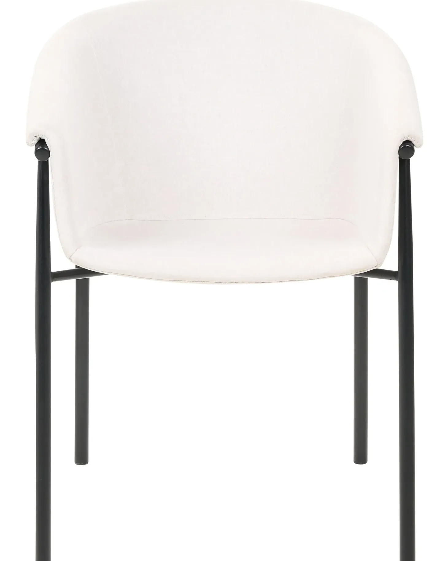 Sæt med 2 spisebordsstole AMES Lys Beige