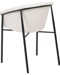 Sæt med 2 spisebordsstole AMES Lys Beige