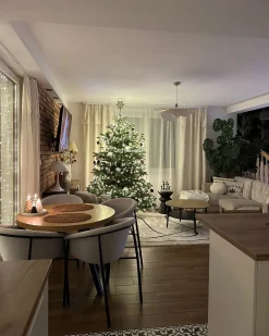 Sæt med 2 spisebordsstole AMES Lys Beige