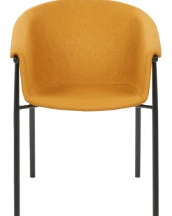 Sæt med 2 spisebordsstole AMES Orange