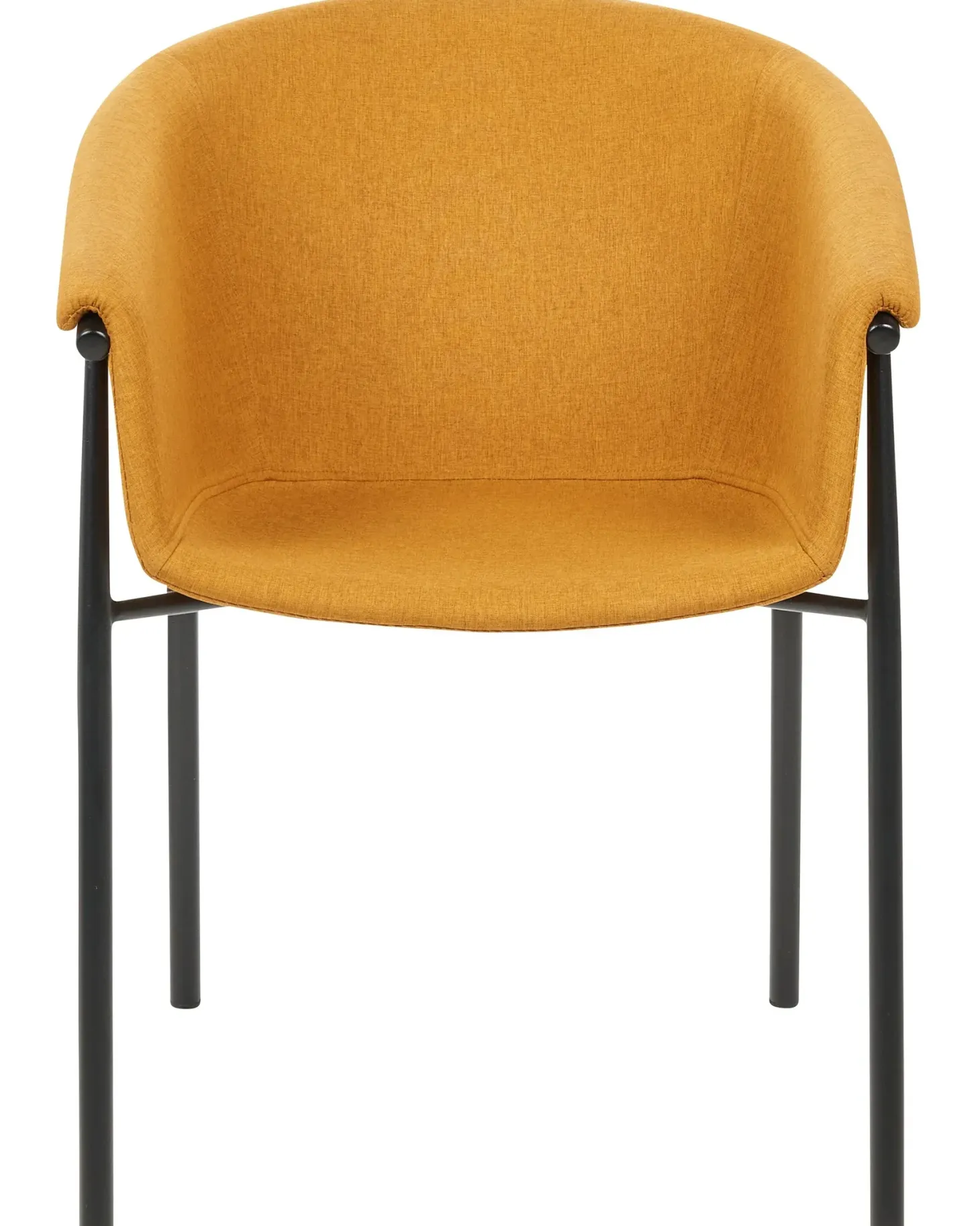 Sæt med 2 spisebordsstole AMES Orange