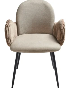 Sæt med 2 spisebordsstole AMITY Brungrå