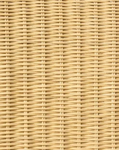 Sæt med 2 spisebordsstole ANDES Rattan Naturlig