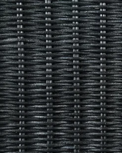 Sæt med 2 spisebordsstole ANDES Rattan Sort