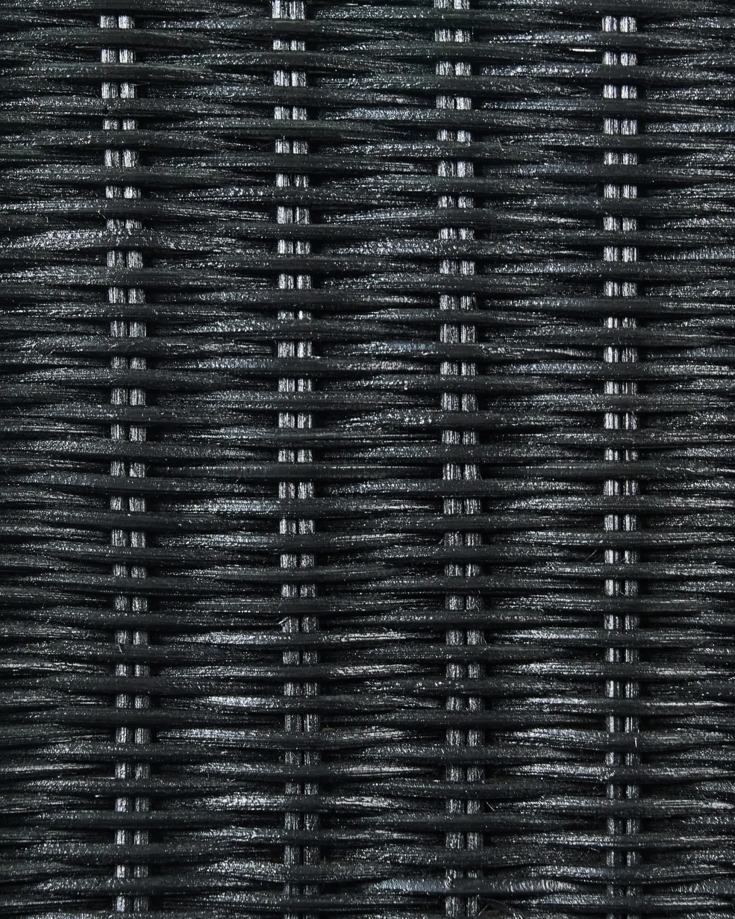 Sæt med 2 spisebordsstole ANDES Rattan Sort