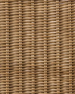 Sæt med 2 spisebordsstole ANDES Rattan Brun