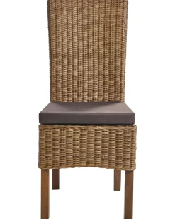 Sæt med 2 spisebordsstole ANDES Rattan Brun