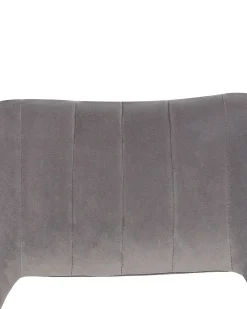 Sæt med 2 spisebordsstole ANSLEY Velour Grå