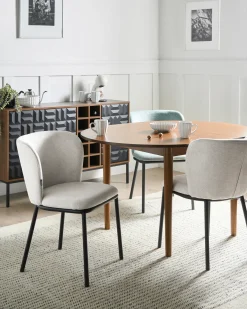 Sæt med 2 spisebordsstole ARTESIA Lys Beige