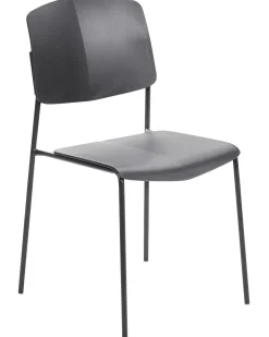 Sæt med 4 spisebordsstole ASTORIA Sort
