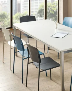 Sæt med 4 spisebordsstole ASTORIA Beige