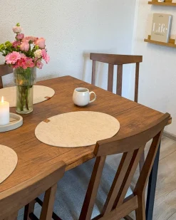 Sæt med 2 spisebordsstole AVALON Træ Lysegrå