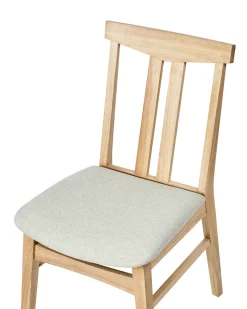 Sæt med 2 spisebordsstole AVALON Træ Lys Beige