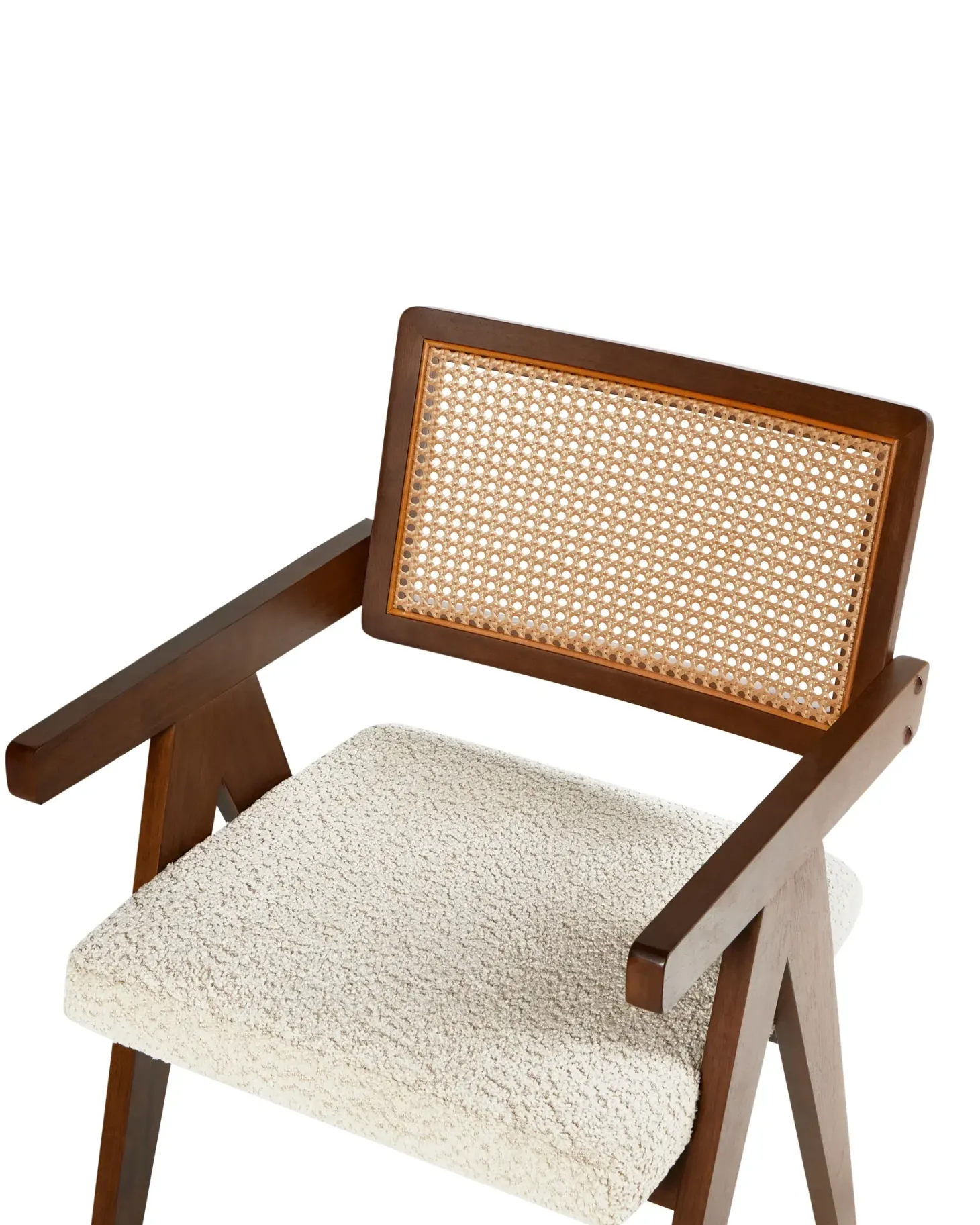 Sæt med 2 spisebordsstole AVA Træ Brun/lys beige