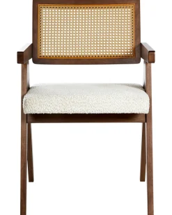 Sæt med 2 spisebordsstole AVA Træ Brun/lys beige