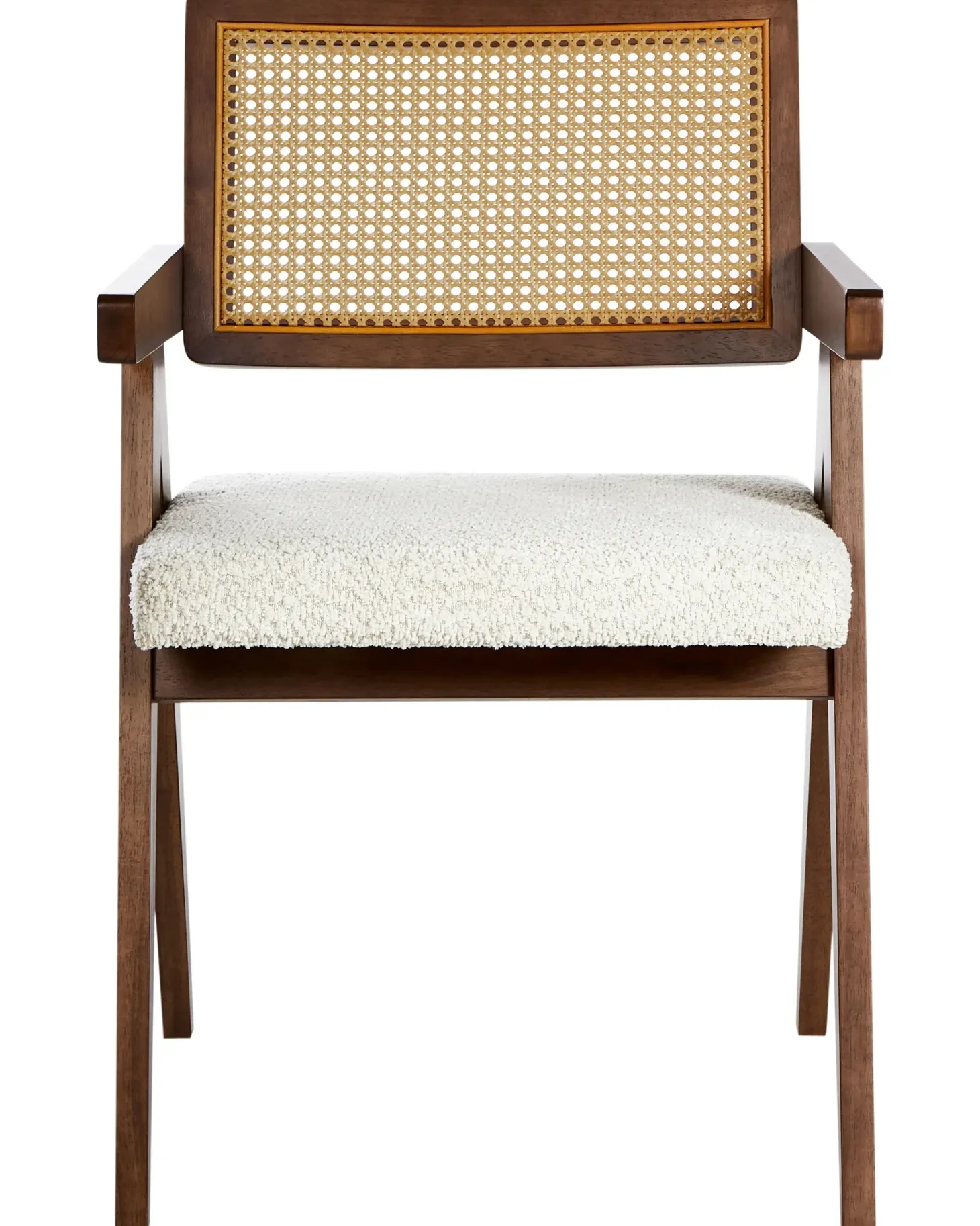 Sæt med 2 spisebordsstole AVA Træ Brun/lys beige