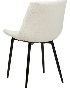 Sæt med 2 spisebordsstole AVILLA Boucle Hvid