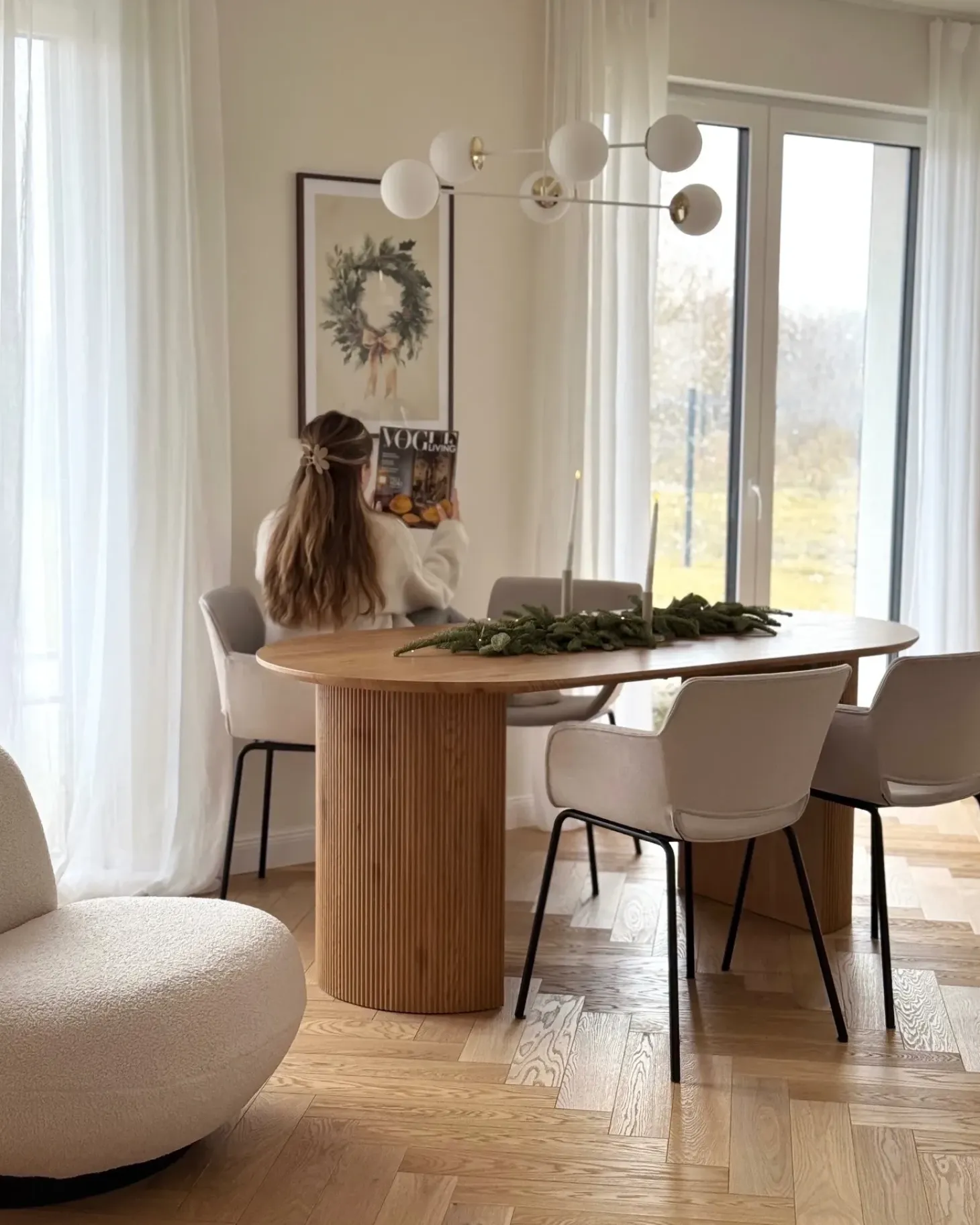 Sæt med 2 spisebordsstole AXTEL Lysegrå