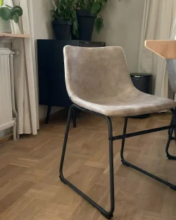 Sæt med 2 spisebordsstole BATAVIA Beige
