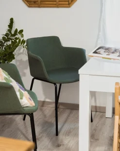 Sæt med 2 spisebordsstole BELFIELD Grøn