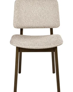 Sæt med 2 spisebordsstole BLANE Boucle Mørkebrun/taupe