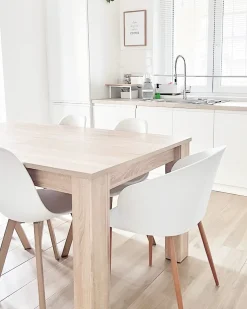 Sæt med 2 spisebordsstole BLAYKEE Hvid
