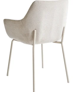 Sæt med 2 spisebordsstole BOWDON Chenille Lys Beige
