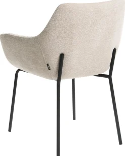 Sæt med 2 spisebordsstole BOWDON Chenille Lys Beige