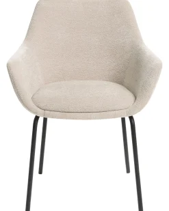 Sæt med 2 spisebordsstole BOWDON Chenille Lys Beige