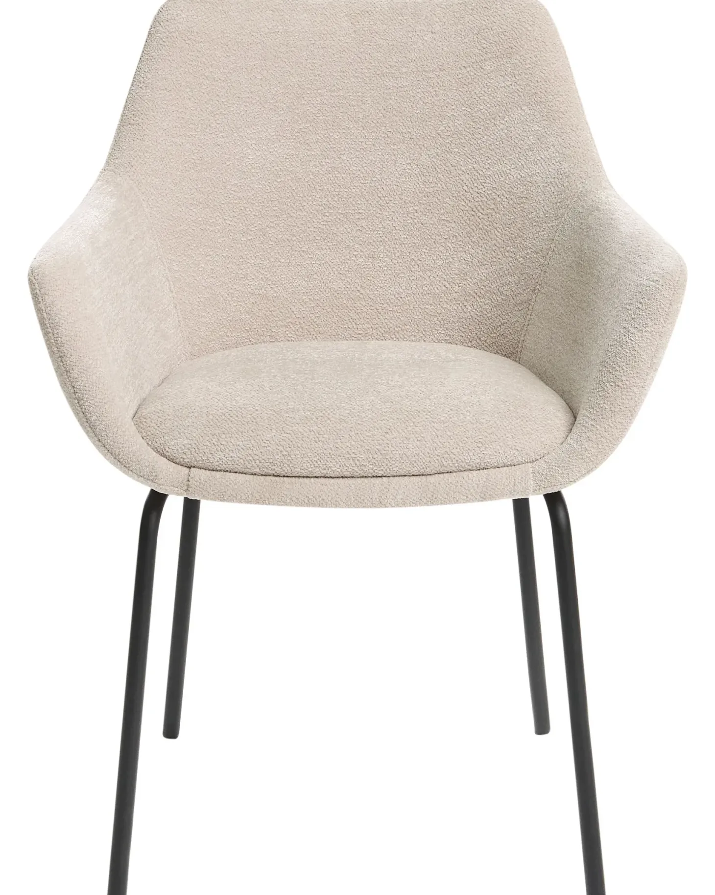 Sæt med 2 spisebordsstole BOWDON Chenille Lys Beige