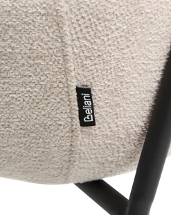 Sæt med 2 spisebordsstole BOWDON Chenille Lys Beige