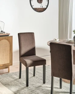 Sæt med 2 spisebordsstole BROADWAY Brun