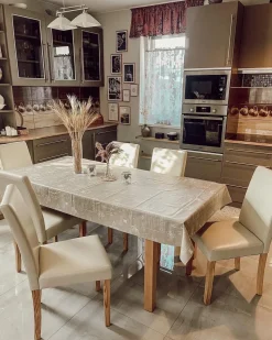 Sæt med 2 spisebordsstole BROADWAY Kunstlæder Beige