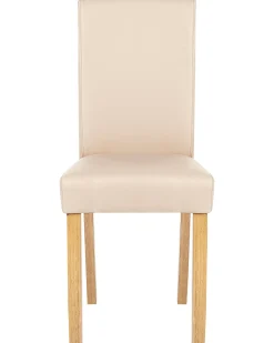 Sæt med 2 spisebordsstole BROADWAY Kunstlæder Beige